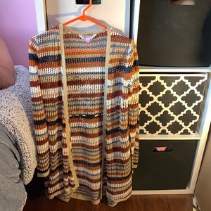 NWOT Adorable Duster Neutral Tones 🤍 Perfect for the office!!